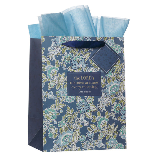 The Lord's Mercies Are New Every Morning Portrait Gift Bag with Gift Tag