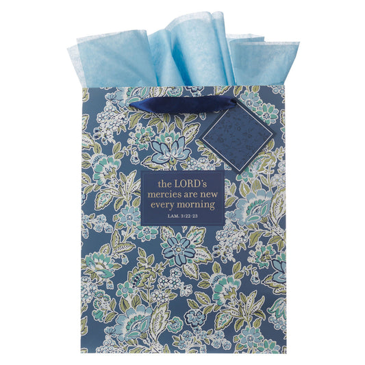 The Lord's Mercies Are New Every Morning Portrait Gift Bag with Gift Tag