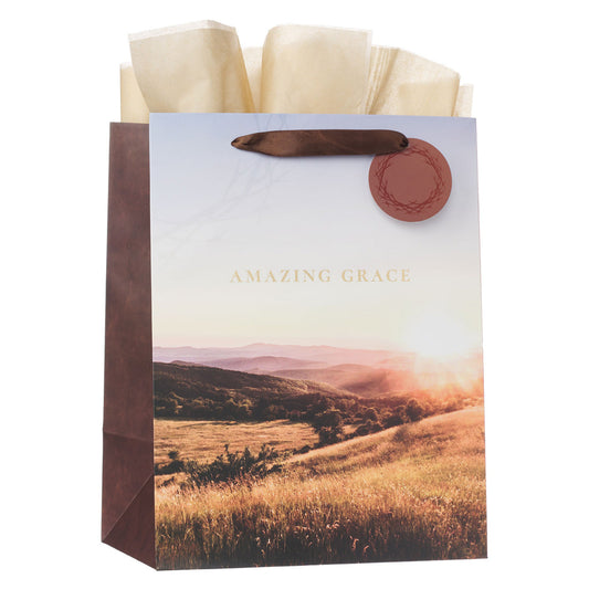 Amazing Grace Crown of Thorns Portrait Gift Bag with Gift Tag