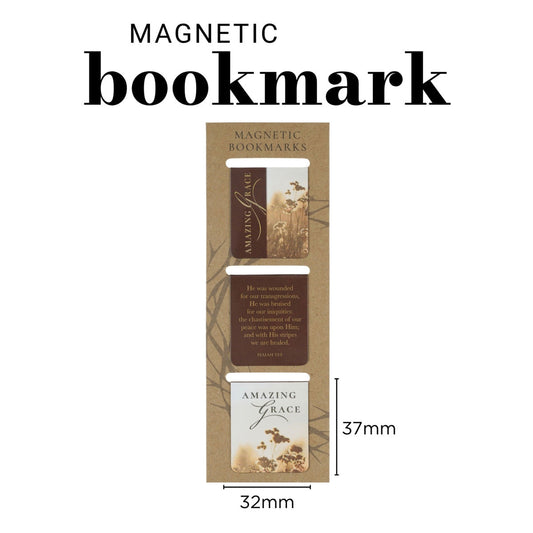 Amazing Grace Three-Piece Magnetic Bookmark Set