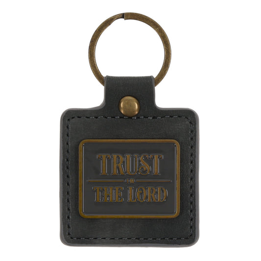 Trust in the Lord Faux Leather Keychain