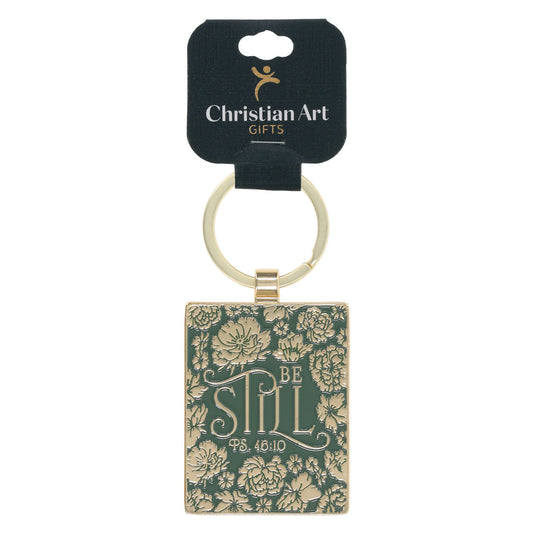 Be Still Metal Keychain