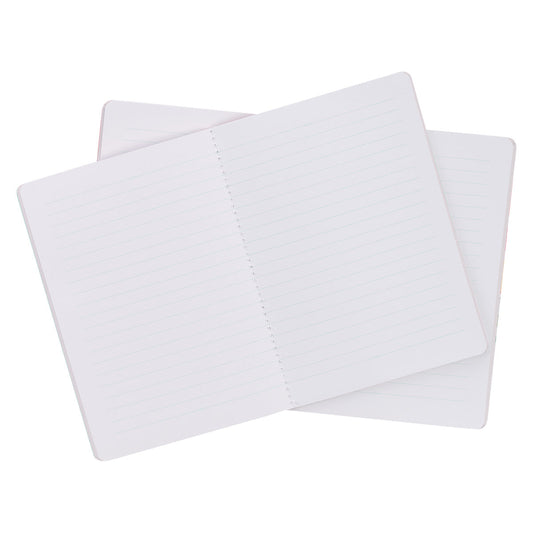 Never Give Up Ever Coral Poppies Two-Piece Notebook Set