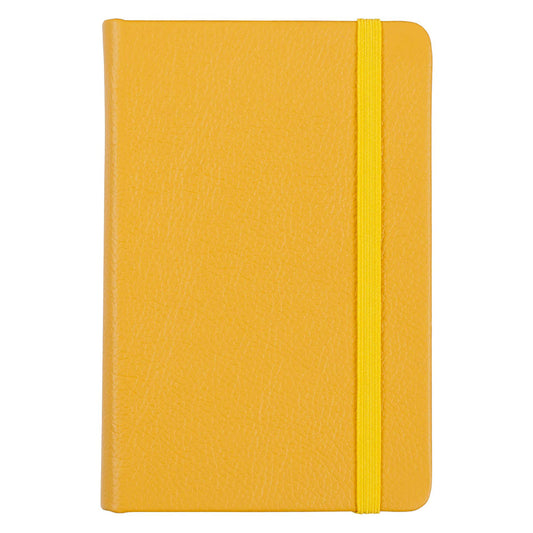 Leatherpress Butter Yellow Genuine African Leather Pocket Notebook