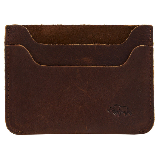 Genuine African Leather Brown Card Holder
