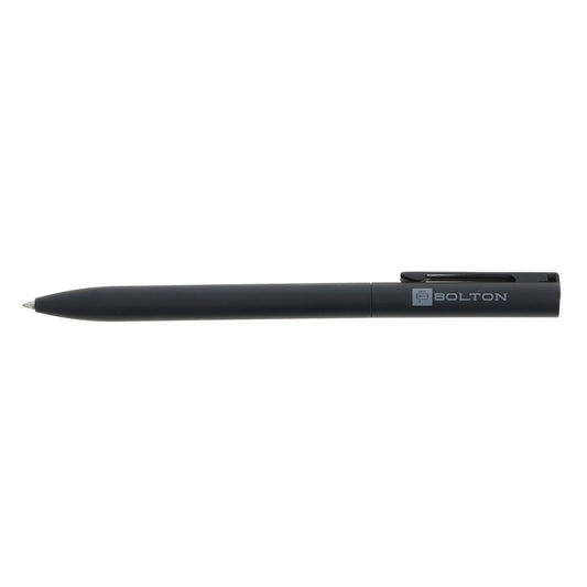 Bolton Black Twist-Action Gel Pen with Blue Ink