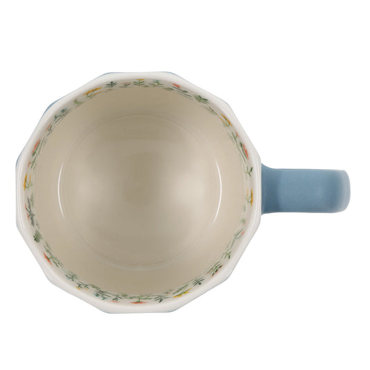 Morning Motivation Blue Ceramic Mug