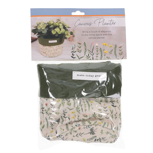 Make Today Great Canvas Planter Cover