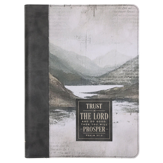 Trust in the Lord Faux Leather Executive Portfolio Folder with Zip