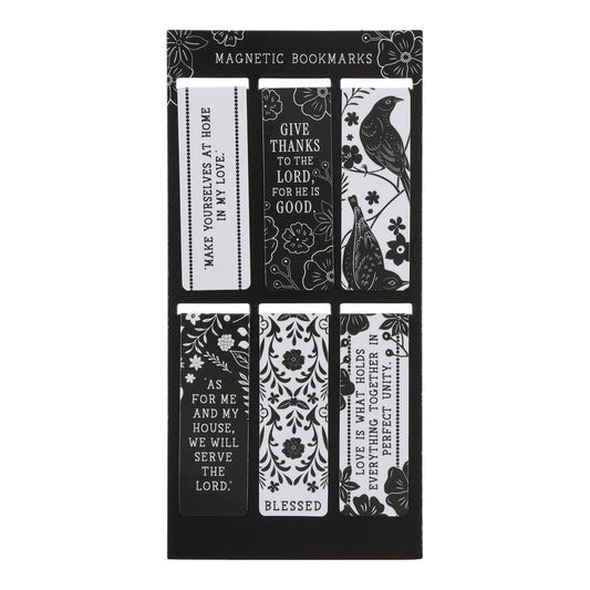 As for Me and My House, We Will Serve the Lord Six-Piece Magnetic Bookmark Set