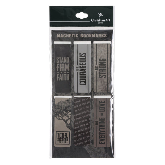 Stand Firm in the Faith Six-Piece Magnetic Bookmark Set