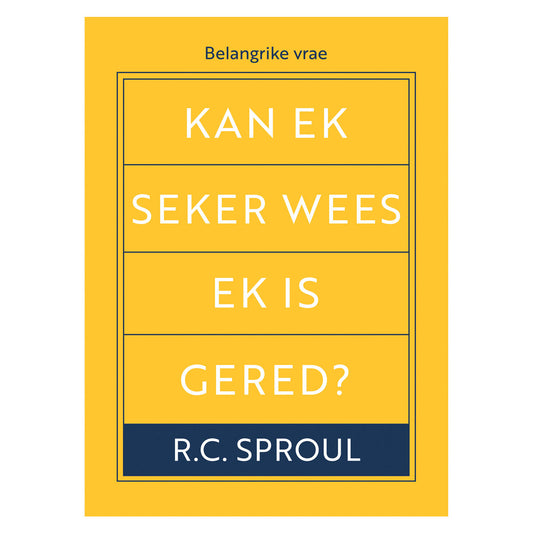 Kan Ek Seker Wees Ek Is Gered? (Sagteband)