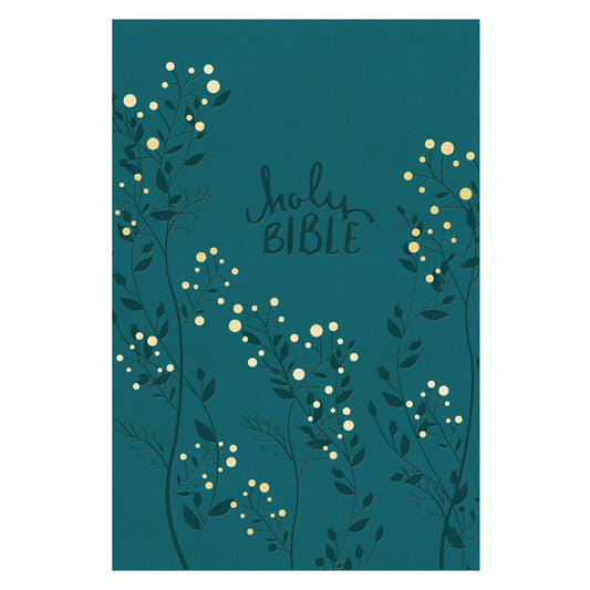 NKJV Aqua Imitation Leather Bible Giant Print