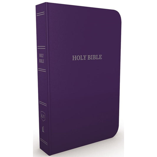KJV Purple Imitation Leather Gift & Award Red Letter Edt Comfort Print