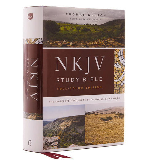 NKJV Hardcover Study Bible Complete Full Color Comfort Print