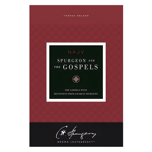 NKJV Brown Imitation Leather Spurgeon and the Gospels with Devotions Comfort Print