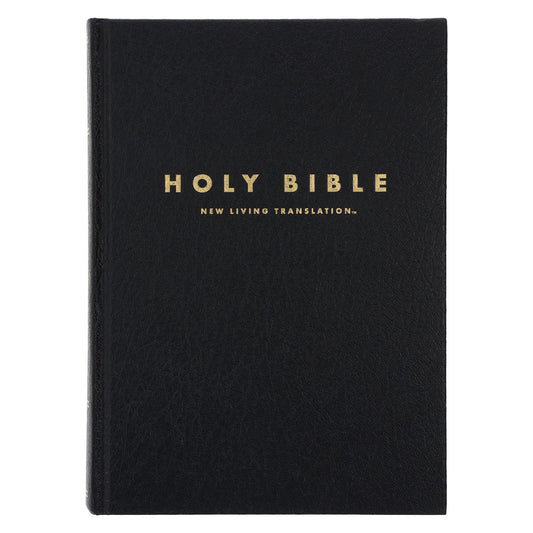 NLT Black Hardcover Bible Large Print