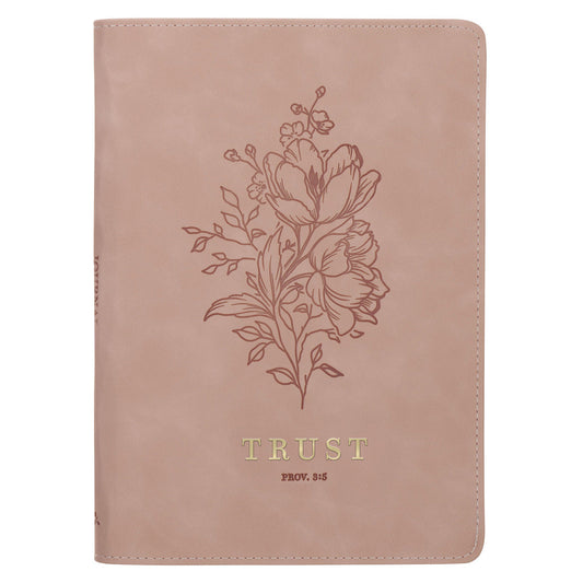 Trust Pink Faux Leather Journal