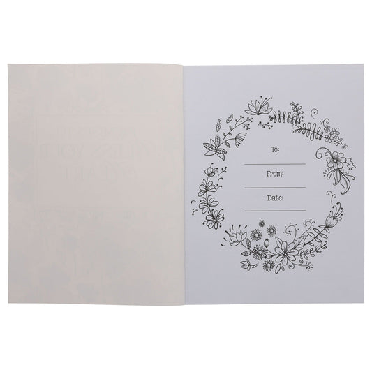 Promises to Bless Your Heart Purple Floral Coloring Book (Paperback)