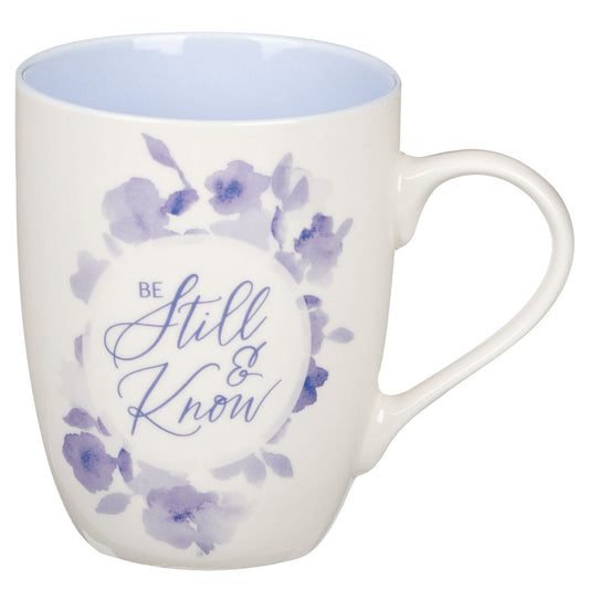 Be Still and Know Blue Ceramic Mug
