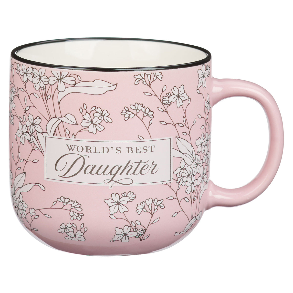 World's Best Daughter Pink Ceramic Mug