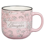 World's Best Daughter Pink Ceramic Mug