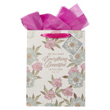 He Has Made Everything Beautiful in Its Time Portrait Gift Bag with Gift Tag