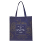 Be Still and Know Navy Non-Woven Tote Bag