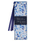 Trust in the Lord Blue Floral Faux Leather Bookmark
