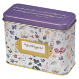 My Prayers Multi Floral Promise Cards in Tin