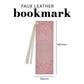 He Will Cover You with His Feathers and Under His Wings You Will Find Refuge Faux Leather Bookmark