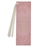 He Will Cover You with His Feathers and Under His Wings You Will Find Refuge Faux Leather Bookmark