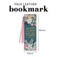 Be Still and Know That I Am God Teal Faux Leather Bookmark