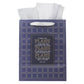 I Know the Plans Grid Navy Portrait Gift Bag with Gift Tag