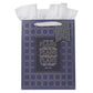 I Know the Plans Grid Navy Portrait Gift Bag with Gift Tag