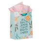 He Who Began a Good Work in You Will Bring It to Completion Medium Gift Bag with Gift Tag