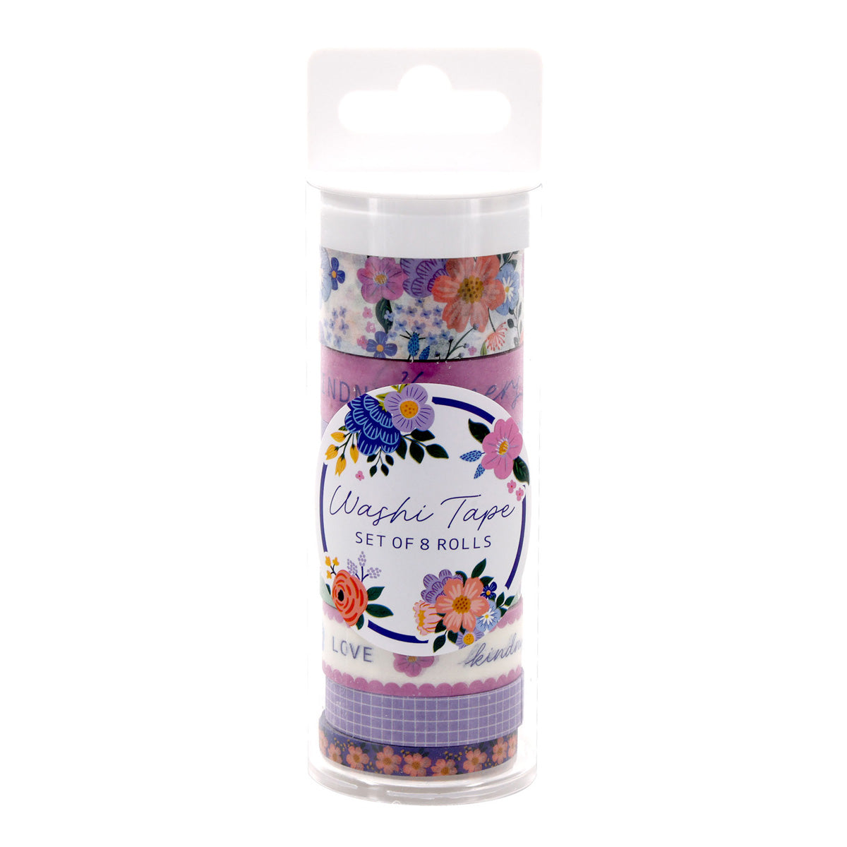 Blooms of Joy Eight-Piece Washi Tape Set