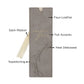 Amazing Grace Faux Leather Bookmark