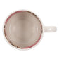 Be Strong and Courageous White Ceramic Mug with Floral Interior