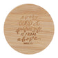 Every Good and Perfect Gift Is from Above Rainwater Lotus Scented Candle with Bamboo Lid