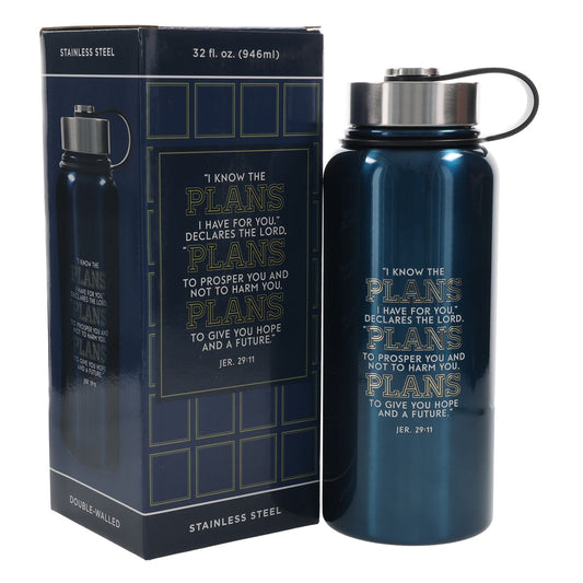 I Know the Plans I Have for You Stainless Steel Water Bottle