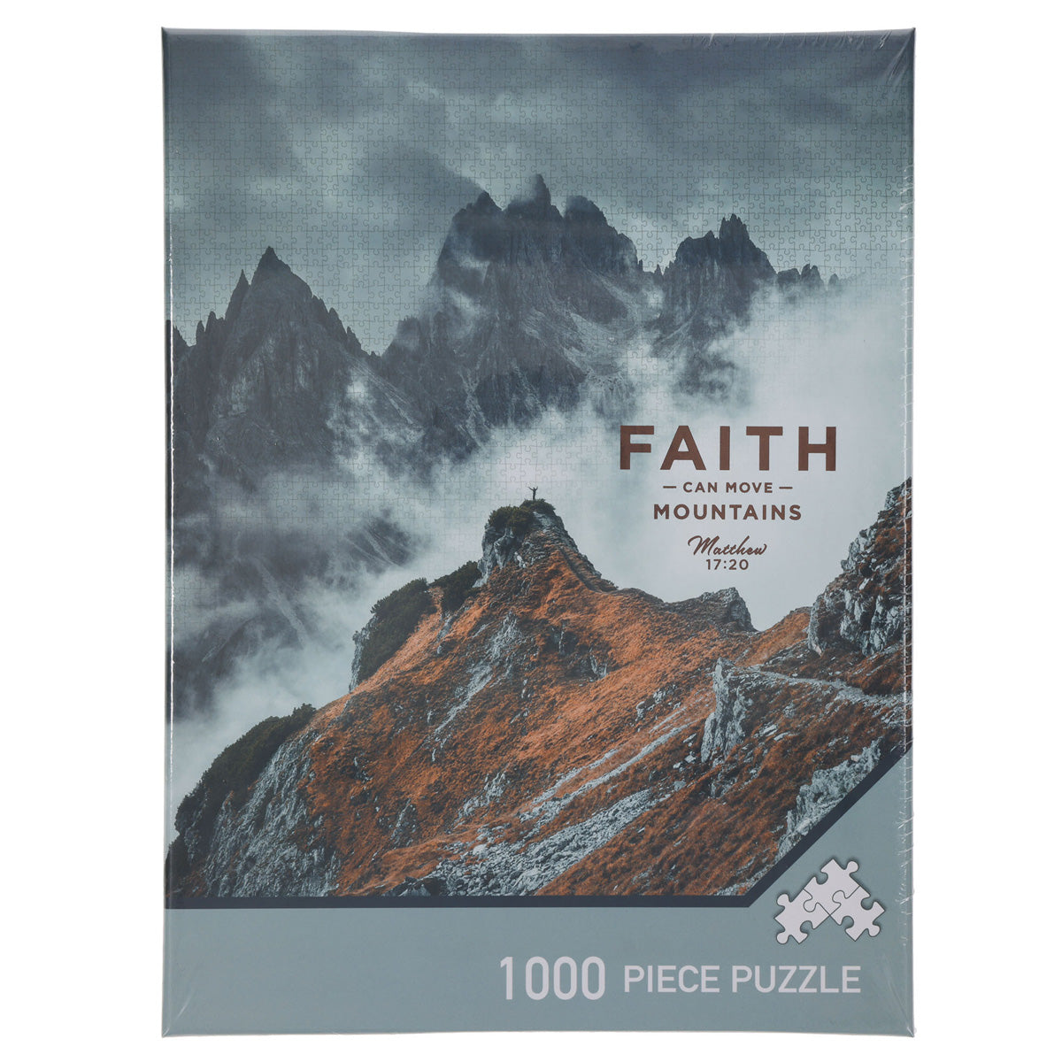 Faith Can Move Mountains 1000 Piece Cardboard Puzzle