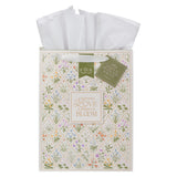 A Mother's Love Is Always in Bloom Portrait Gift Bag with Gift Tag