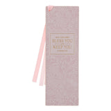 May the Lord Bless You and Keep You Pink Faux Leather Bookmark