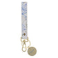 Pray Faux Leather Wristlet Keychain with Charm