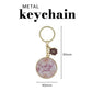 Walk by Faith Epoxy Metal Keychain with Charm