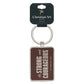 Be Strong and Courageous Metal Keychain