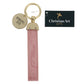 Trust in the Lord Faux Leather Wristlet Keychain with Charm