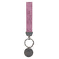 Be Still and Know Faux Leather Wristlet Keychain with Charm