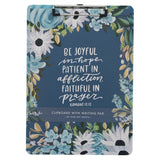 Be Joyful in Hope Clipboard with Notepad